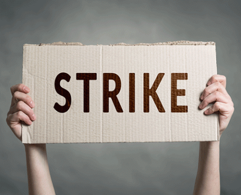 STRIKE sign