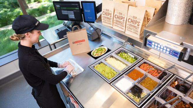 Chipotle automated makeline