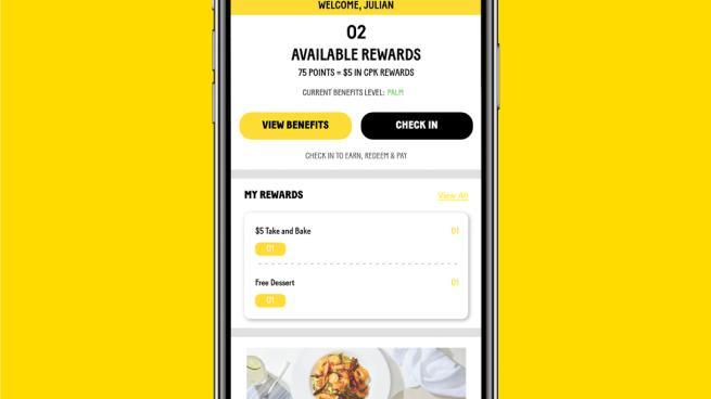 California Pizza Kitchen app (Photo: Business Wire)